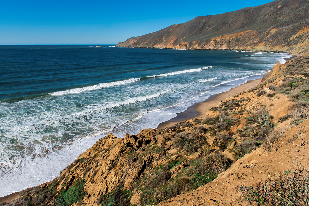 Beach and mountains. Point Sal, Santa Barbara County. Photo courtesy of California State Parks